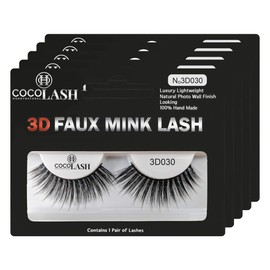 Cocohoney 3D Faux False Mink Eyelashes (5 pairs) - DAILY LOOK | 100% Hand Made | Cruelty Free | Reusable | Ultralight | Durable