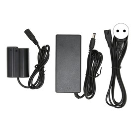 EL15 DC Coupler Dummy Battery DC Coupler Power Adapter Kit for Nikon D7000 D7200 D7500 D500 D610 D750 100‑240VEU Plug