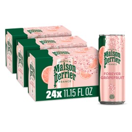 Maison Perrier Forever Grapefruit Flavored Sparkling Water, 11.15 Fl Oz Cans, 8 Count, 3 Pack