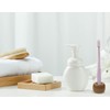 ONLYKXY 1pcs Mini Ceramic Toothbrush Base Holder Single Stand Ring