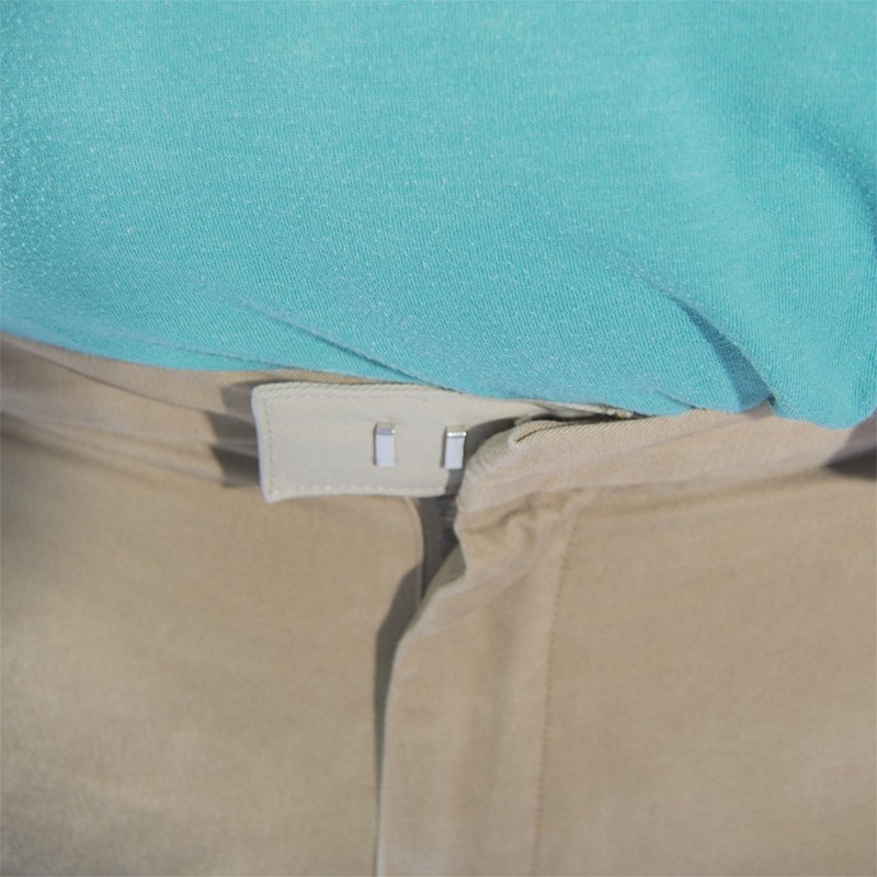 5-Pack Pant Waistband Extender - Sturdy Cotton Hook (Black, Brown,