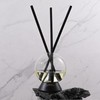 AROMA BLOSSOM Luxury Reed Diffuser, Onyx Collection-Black 200ML Capacity