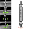 6 PCS Damaged Screw Extractor Set, Double-Head Drill Bit Set