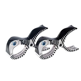 tuuli Accessories Summer Clips Large Pegs for Beach Towel Laundry Clothes Quilt Camping Garden Kite Surf Sunbed Sun Lounger Buggy Accessory (2x Black)