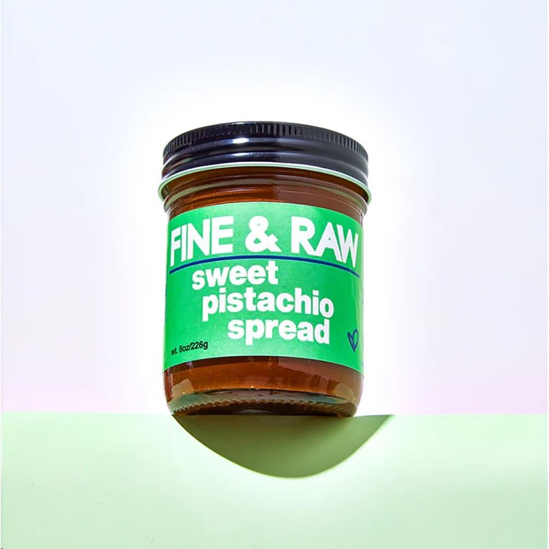 Fine & Raw Sweet Pistachio Spread, Vegan Pistachio Butter, Organic