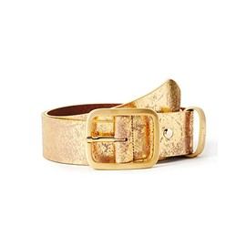 MGM Women's Soft Glam Belt, Gold (gold-used 2)