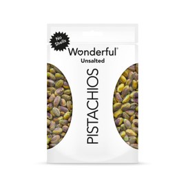 Wonderful Pistachios No Shells, Unsalted Nuts, 6 Ounce Resealable Bag, Protein Snacks, Gluten Free, Healthy Snack
