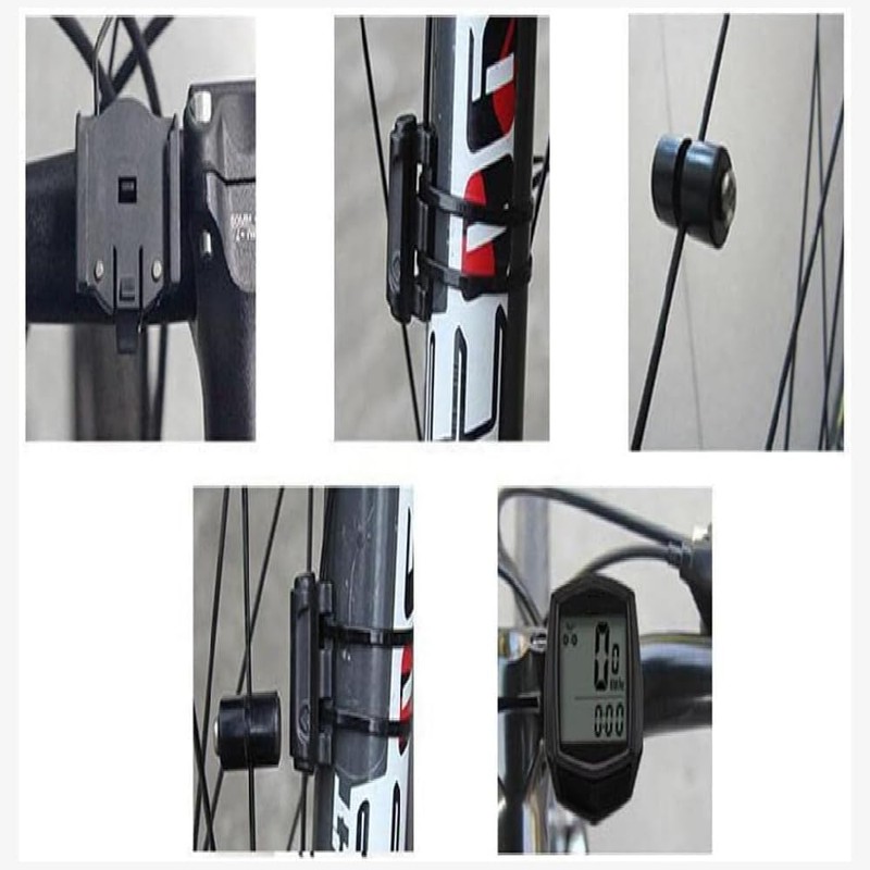 zalati Bicycle Computer Speedometer Stopwatch LCD Display Wired Sensor Connection