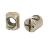 sourcingmap M6 x 10mm Cross Dowel Slotted Metal Barrel Nuts