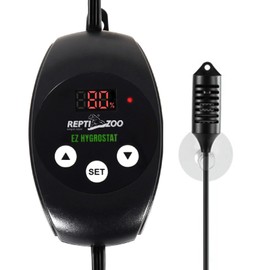 REPTI ZOO Reptile Digital Hygrometer Controller LED Humidistat Reptile Humidity Control for Reptile Terrariums Tank Reptile Humidifier Fogger Mushroom Greenhouse