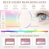 OPTOFENDY Reading Glasses for Women Square Blue Light Blocking Readers