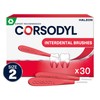 Corsodyl Interdental Brushes Red, Size 2 0.5mm, Dental Brushes, Helps