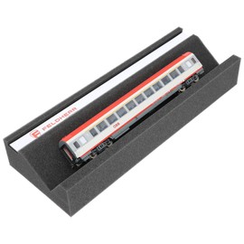 Feldherr High Quality Locomotive Lounger for Model Railways - Magnetic Stripes, PU Foam, 360 x 130 x 55 mm, Ideal for Track H0 & TT