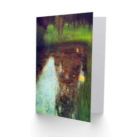 Wee Blue Coo GUSTAV KLIMT THE MARSH OLD MASTER PAINTING REPRODUCTION GREETINGS CARD