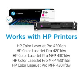 HP 210A Magenta Toner Cartridge | Works Color Laserjet Pro 4201, Color Laserjet Pro MFP 4301 Series | W2103A