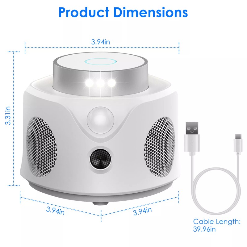 iMounTEK Ultrasonic Rodent Rat Squirrel Rodent Chaser Repeller Portable