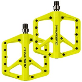 Pedales de bicicleta de montaña - Pedales de plataforma de rodamiento DU de nailon duradero para MTB y BMX