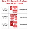 Littversions 16 Pack 3.5"x1.25" NEC Compliant Label Sticker Emergency Meter