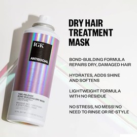 IGK Igk antisocial overnight bond building dry hair mask unisex 5 oz