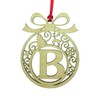 Laser cut Christmas tree bauble decoration: Letter B