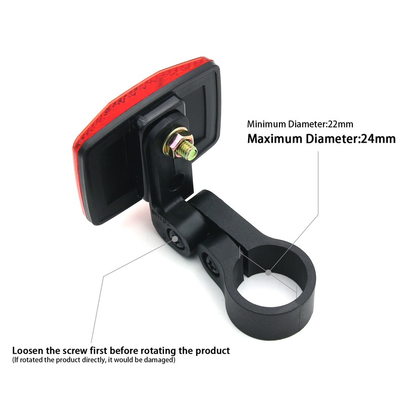 DEMY MFC PRO Red Rear Bicycle Reflector