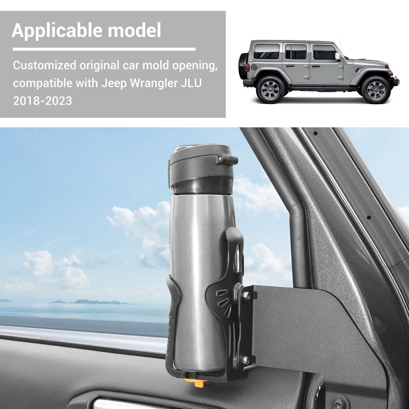 Hoolcar - Soporte para puerta compatible con Jeep Wrangler JL