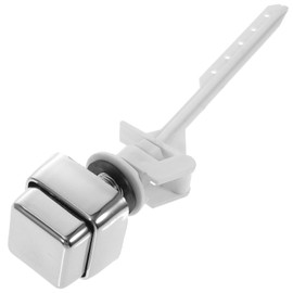 4pcs Side Mount Toilet Flusher Handle Replacement Water Tank Flush Lever Side Mount Toilet Flush Handle Plastic Toilet Push Button Single Flushing Toilet Button Toilet Push Button