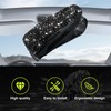Dickno 2 PCS Bling Sunglasses Holder for Car Sun Visor,