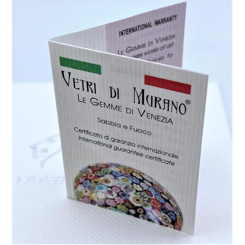 Dekorative Pillendose aus Metall mit Blumenmosaik, Murano-Design, Blau und Rosa,