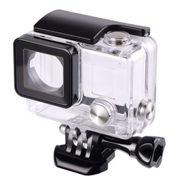 Protective Case Waterproof Housing with Lens for Gopro Hero 3 + Hero 4 Action Camera with Mounting Screws and Base Protection Underwater 45M Protective Case