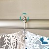 Crystal Shower Curtain Hooks Decorative Clear Bling Rings Cute Girly