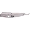 Shaving Factory Shaving factory metal straight edge barber razor, silver,