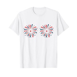 Just Here For The Fireworks Funny Shirt For Couple Men Women T-Shirt
