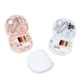 AIXXCUVQ Sewing Accessories Set Portable And Convenient For Any Project Portable Without Taking Up Space ABS Travel Sewing Kit, baby blue