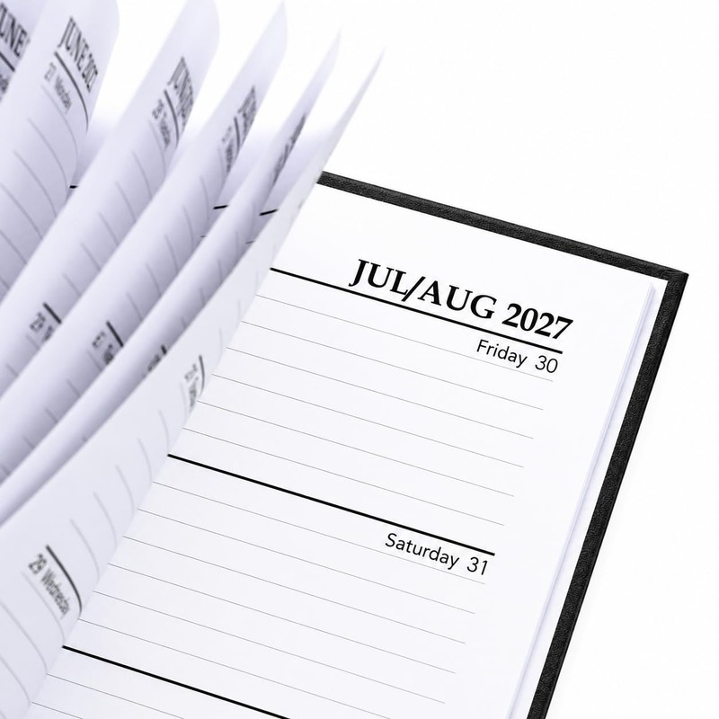 Evelay 2027 A5 Week to View Diary, Hardback Planner, Plastic