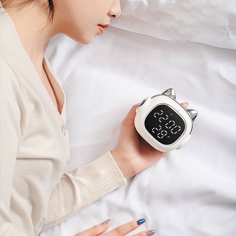 Intelligent Mini Alarm Clock with Bluetooth Speaker Night Light Cute