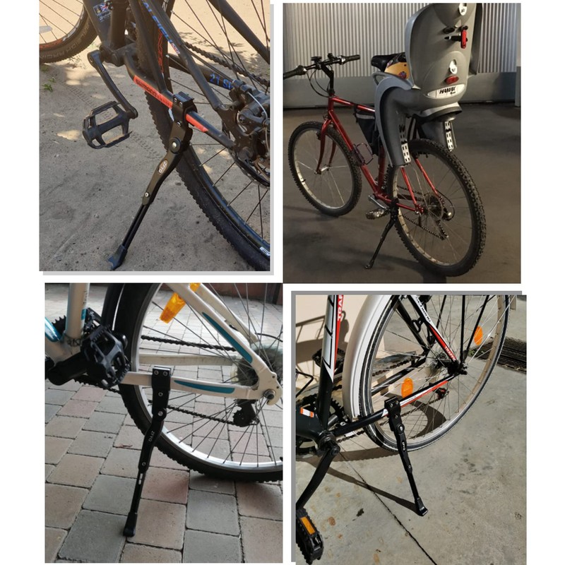 ZFYQ Bicycle Kickstand Aluminium Adjustable Bicycle Backrest Holder with Hexagonal
