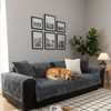 Pet Couch Cover Washable Fuzzy Sofa Slipcovers Non-Slip Quilted Padding