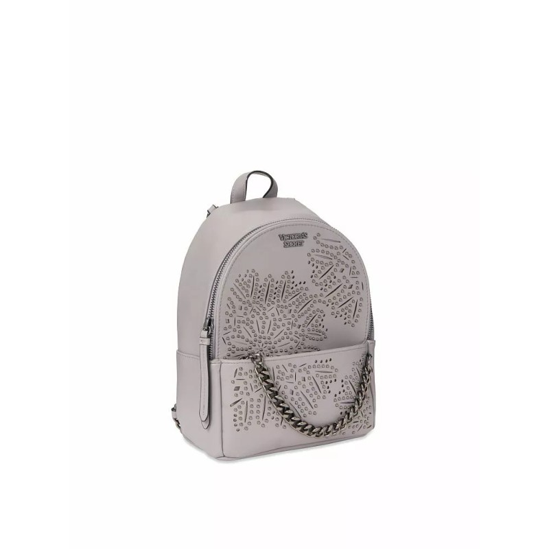 Victoria's Secret Gray Stud City Mini Backpack NWT