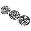 3pcs Modern Kitchen Trivets Waterproof Hollow Carved High Temperature Resistance