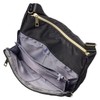 Cox Sportif Women's Mulsan Deodorizing Antibacterial Nylon Shoulder Bag, Black