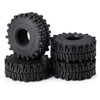 JGGZONE 4Pcs 1.1" RC Rubber Crawler Mud Terrain Tires Super