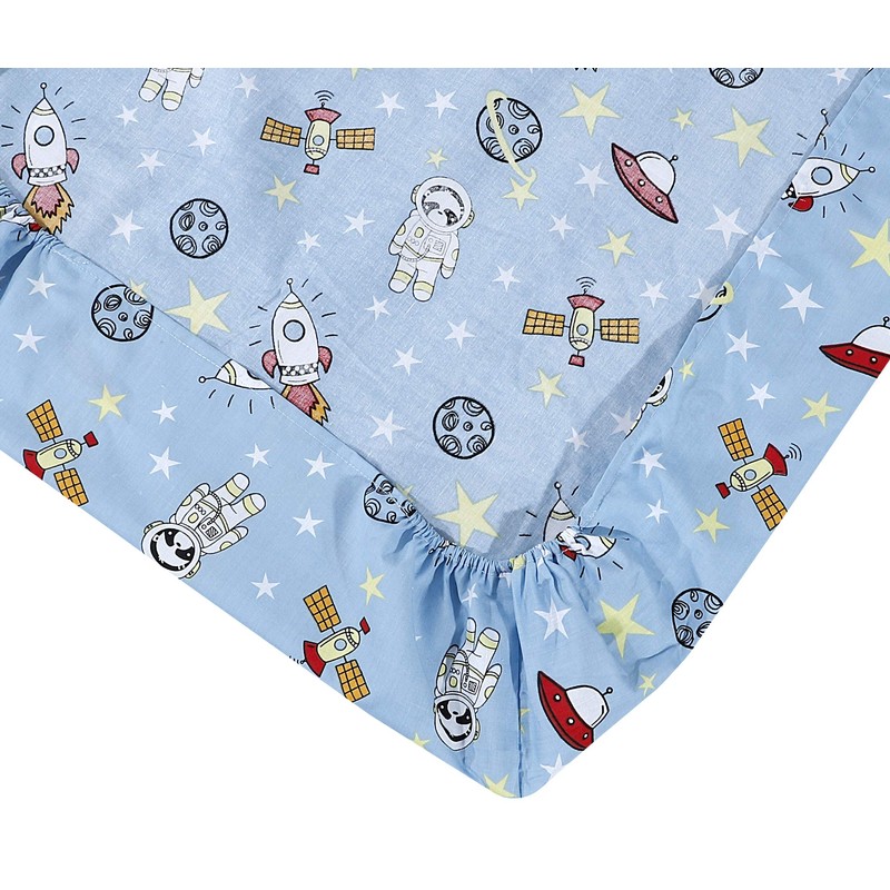 DTEX HOMES 2 x Cot Bed Sheets Super Soft Breathable