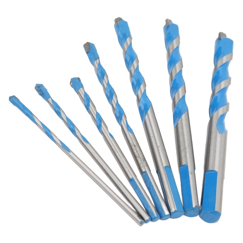 7PCS Carbide Drill Bits Straight Shank Spiral Drilling Bit Set