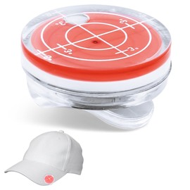 nalaina Golf Marker, Level, Magnetic Level, Level, Inclinometer, Hat Clip, Golf Putting, Small, Round, Inclination, Measuring, Fashionable, Golf Equipment, Practice Putter, Father's Day, Respect for