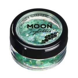 Moon Glitter Iridescent Chunky Glitter - 100% Cosmetic Glitter for Face, Body, Nails, Hair and Lips - 3g - Box Set