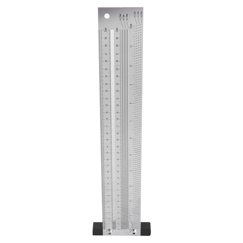 Ultra Precision Marking Ruler Stainless Steel Woodworking Scribing Ruler Gauging