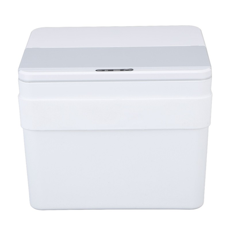 8L Bathroom Trash Can with Lid Automatic Garbage Can USB