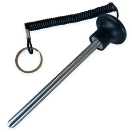 TreadLife Fitness Universal Weight Stack Pin for Commercial Gym or Home Gym | Heavy Duty Magnetic 3/8" Diameter Extra Long 5.5" Pin Insert | Health Club Grade Steel | Black