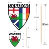 AK Giftshop Six Nations Rugby Flags Decorations Party Pack With